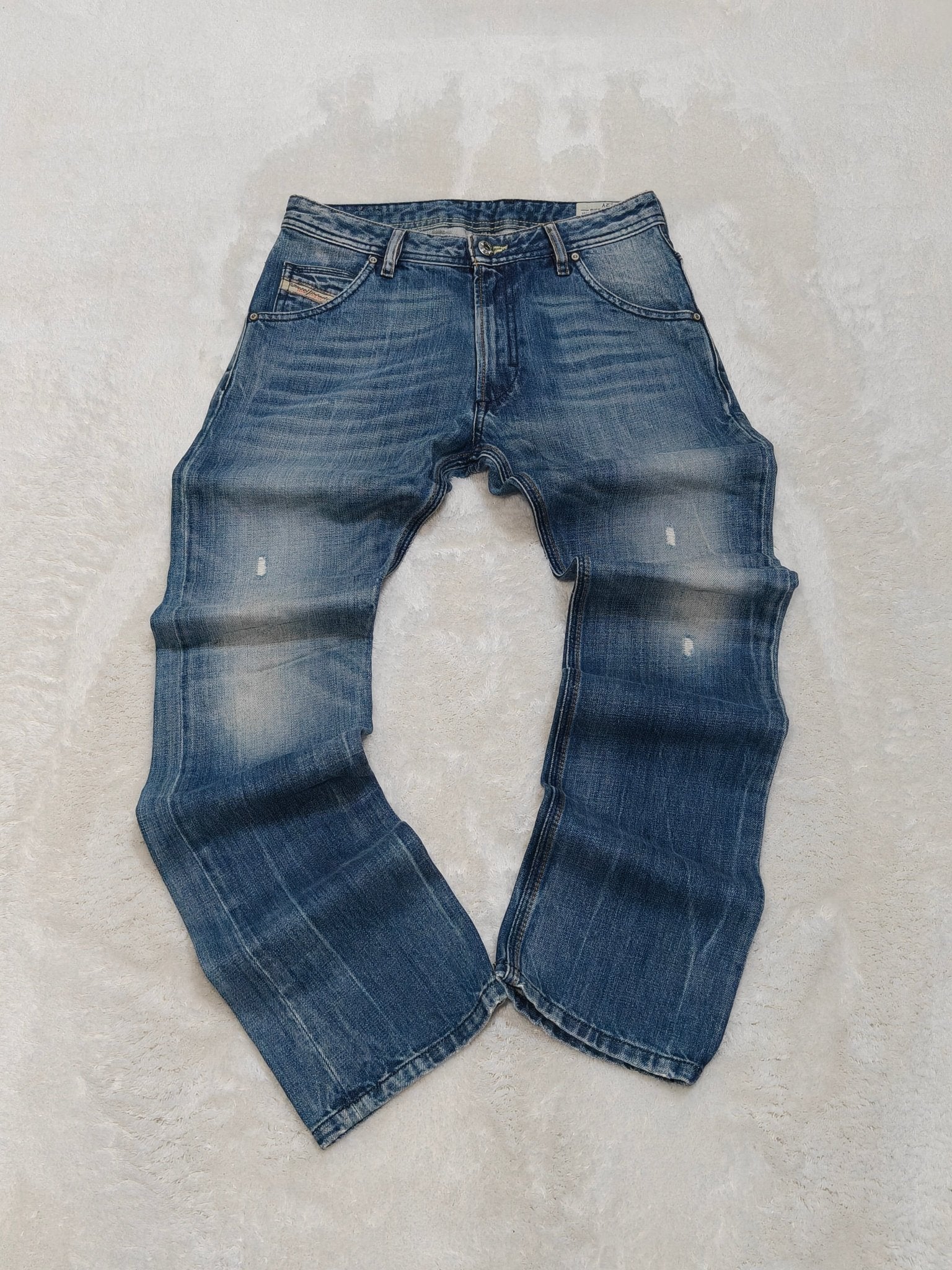 Vintage Diesel Krooley J KXAR4 Blue Wash Slim Carrot Jeans Age 12 