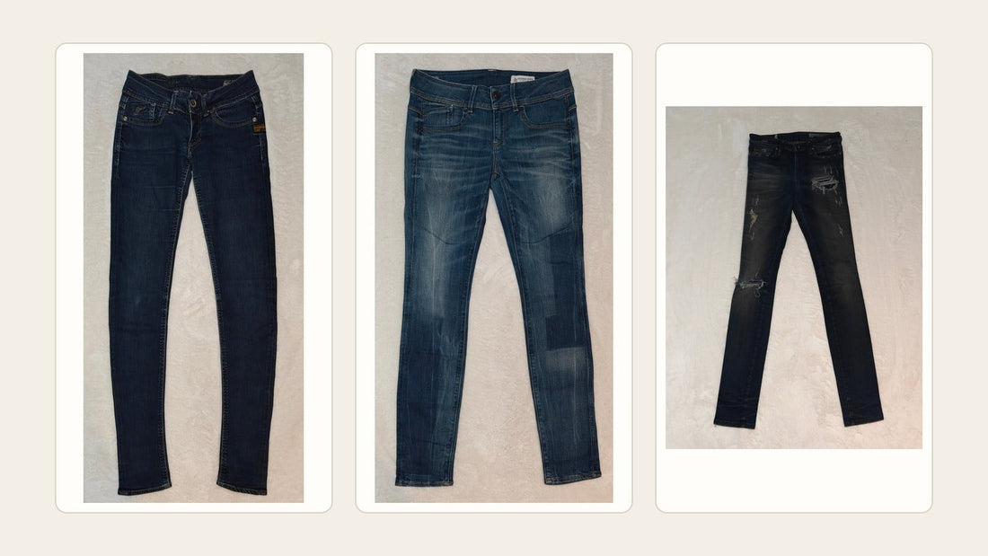 How to tell if elastane still works in second‑hand jeans - Vintage District Antwerp