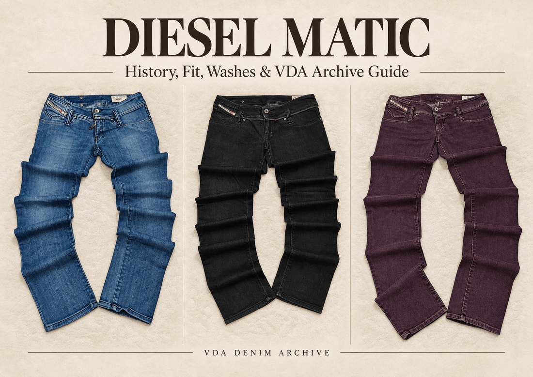 Diesel Matic Jeans: History, Fit, Washes & VDA Archive Guide - Vintage District Antwerp