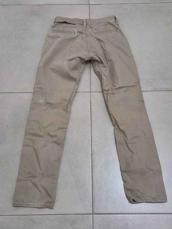 Men Levi's Khaki Slim Straight W30 L34 Trousers
