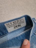 Women Diesel Debi Light Blue Tapered W28 L32 Jeans