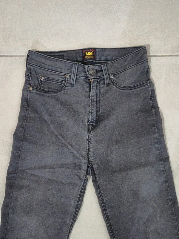 Women Lee Skyler Black Gray Skinny W26 L31 Jeans