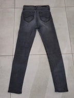 Women Lee Skyler Black Gray Skinny W26 L31 Jeans