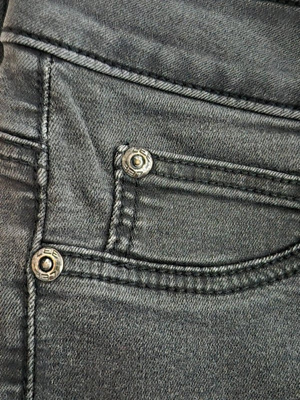 Women Lee Skyler Black Gray Skinny W26 L31 Jeans