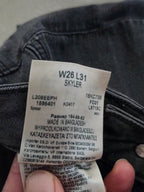 Women Lee Skyler Black Gray Skinny W26 L31 Jeans