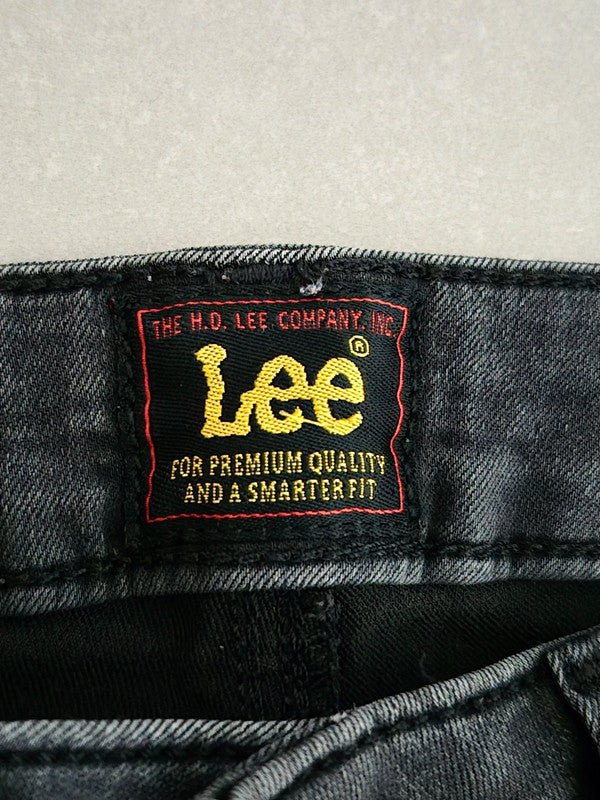 Women Lee Skyler Black Gray Skinny W26 L31 Jeans