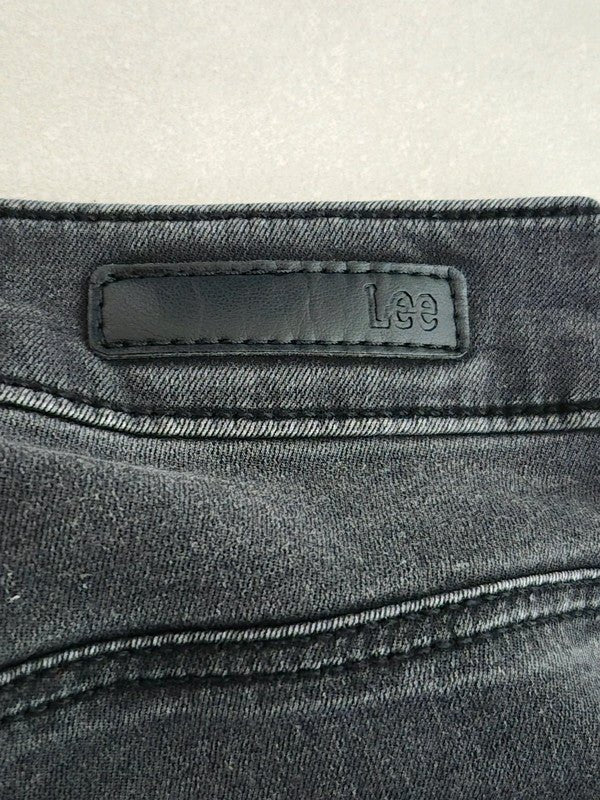 Women Lee Skyler Black Gray Skinny W26 L31 Jeans