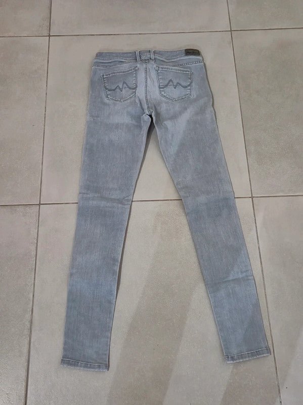 Women Pepe Jeans Lola Light Gray Slim W26 L30 Jeans