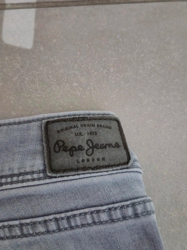 Women Pepe Jeans Lola Light Gray Slim W26 L30 Jeans