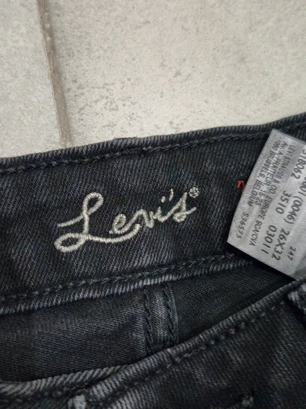 Women Levi's Black Skinny W26 L32 Jeans