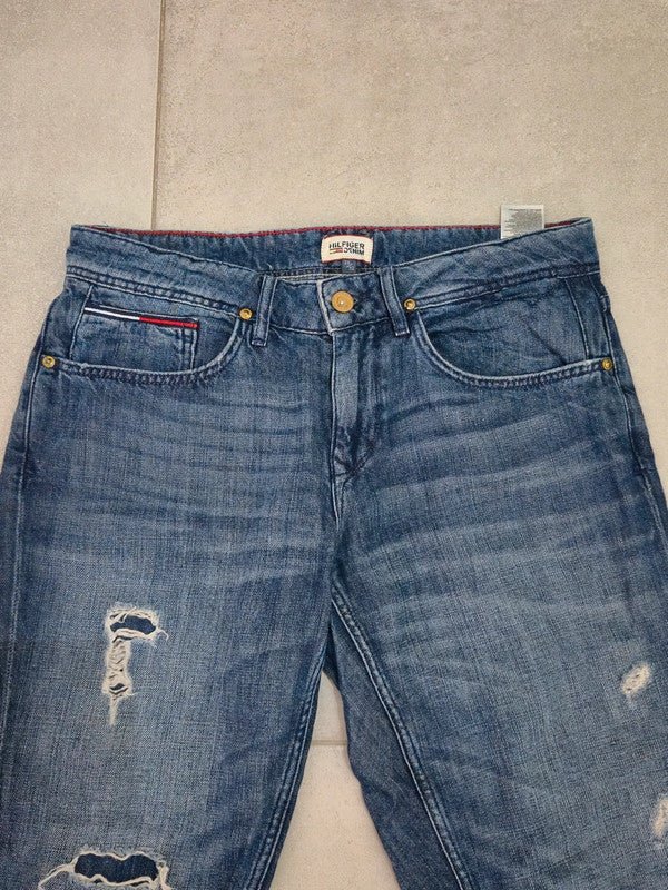 Women Tommy Hilfiger Louise Carmel Blue Straight W28 L32 Jeans