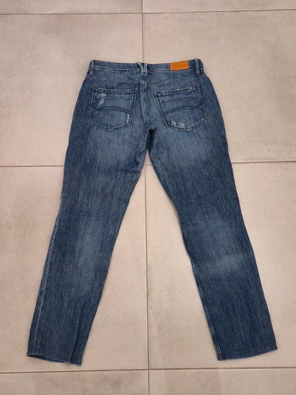 Women Tommy Hilfiger Louise Carmel Blue Straight W28 L32 Jeans