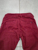 Women Pepe Jeans New Brooke Lotus Red Slim W25 L30 Jeans