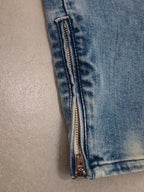 Women Diesel Grupee Zip Light Blue Skinny W24 L32 Jeans