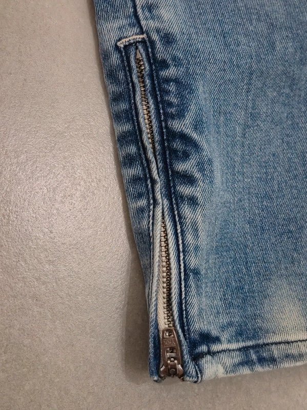 Women Diesel Grupee Zip Light Blue Skinny W24 L32 Jeans