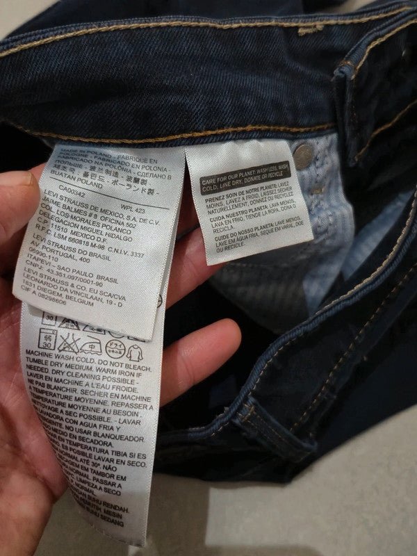 Women Levi's Slight Curve Dark Indigo Skinny W25 L32 Jeans