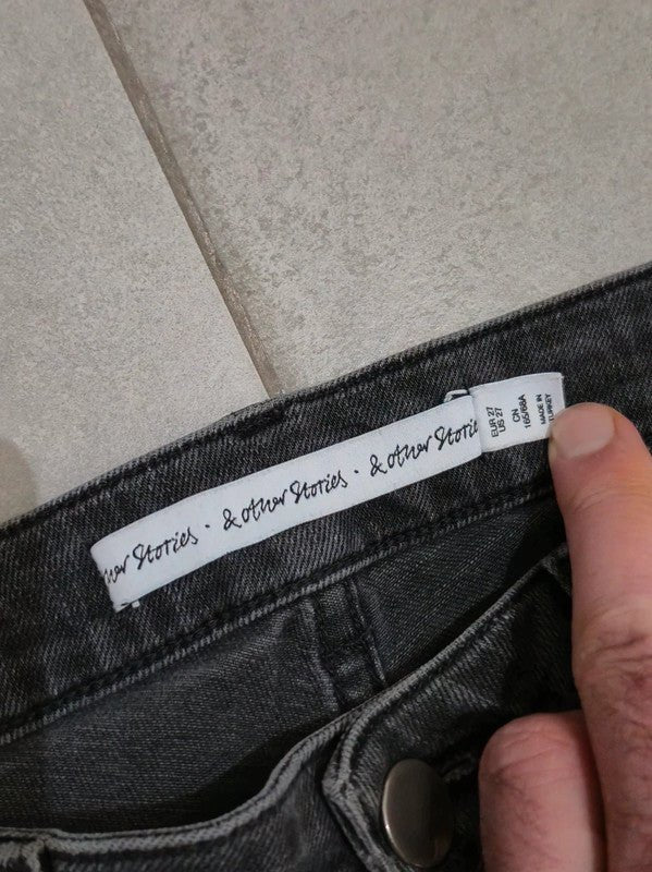 Women & Other Stories Washed Black Skinny W27 Jeans