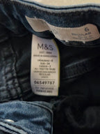 Women Marks & Spencer The Ivy Blue Black Skinny W24 (EU 34 / XS) Jeans
