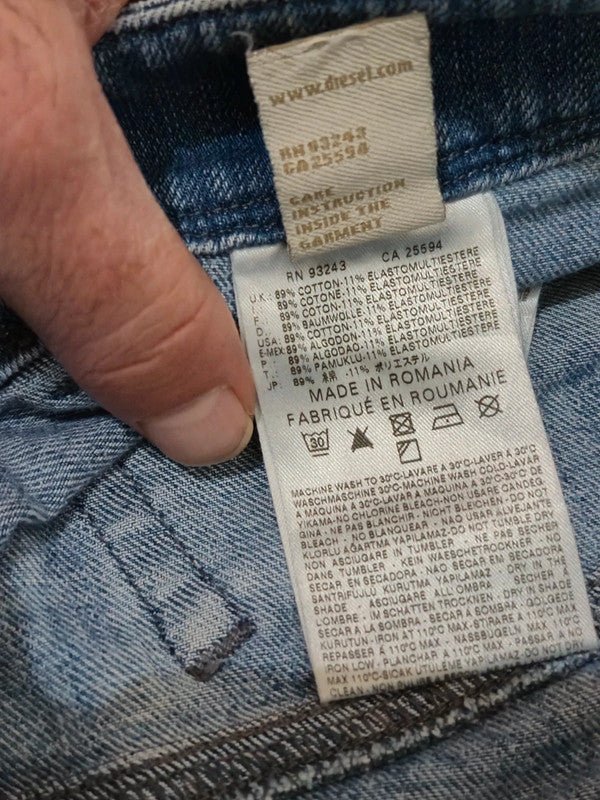 Women Diesel Hushy Light Blue Slim W26 L34 (EU 36 / S) Jeans