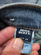 Women Miss Sixty J Lot Blue Skinny W24 (EU 34/XS) Jeans