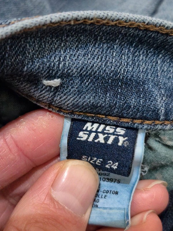 Women Miss Sixty J Lot Blue Skinny W24 (EU 34/XS) Jeans