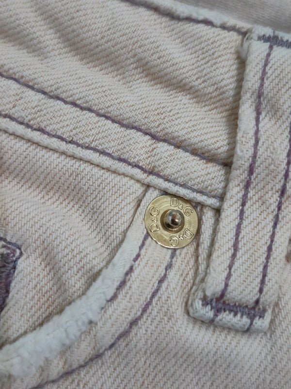 Women D&G Dolce & Gabbana Cute Beige Slim W30 (EU 42/M) Jeans