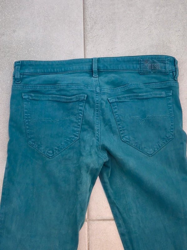 Women Diesel Skinzee - Low Green Slim W27 (EU 36/S) Jeans
