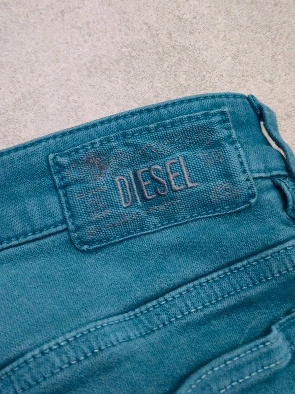 Women Diesel Skinzee - Low Green Slim W27 (EU 36/S) Jeans