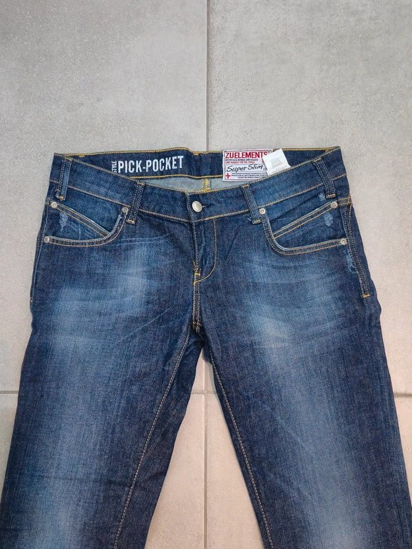 Men Zuelements Pick - Pocket Blue Slim W30 Jeans