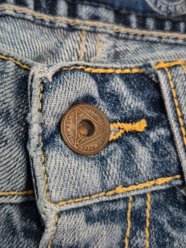 Women Roy Roger's PAT Denim Blue Straight W24 (EU 34/XS) Jeans