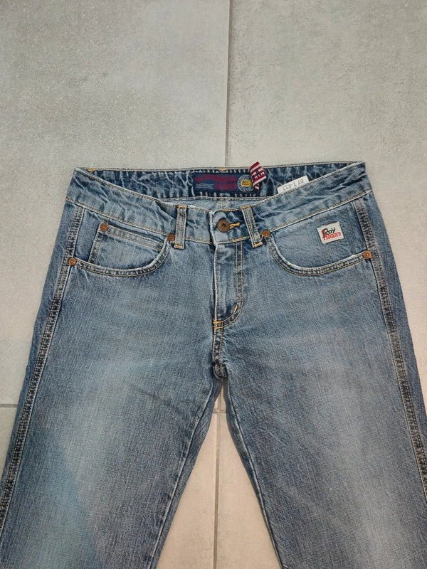 Women Roy Roger's PAT Denim Blue Straight W24 (EU 34/XS) Jeans