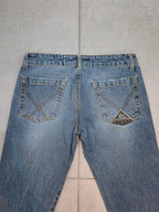 Women Roy Roger's PAT Denim Blue Straight W24 (EU 34/XS) Jeans