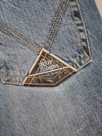Women Roy Roger's PAT Denim Blue Straight W24 (EU 34/XS) Jeans