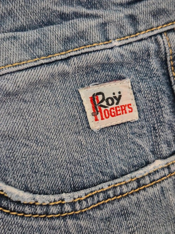 Women Roy Roger's PAT Denim Blue Straight W24 (EU 34/XS) Jeans