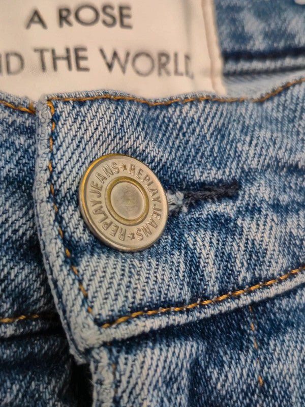 Women Replay KILEY Blue Tapered W27 L30 (EU 36/S) Jeans