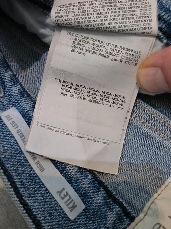 Women Replay KILEY Blue Tapered W27 L30 (EU 36/S) Jeans