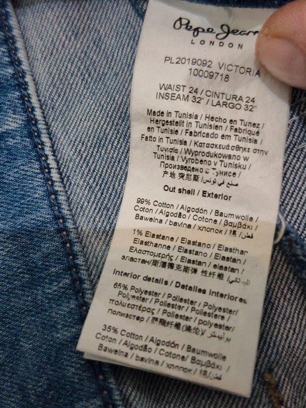 Women Pepe Jeans Victoria Blue Slim W24 L32 (EU 34/XS) Jeans