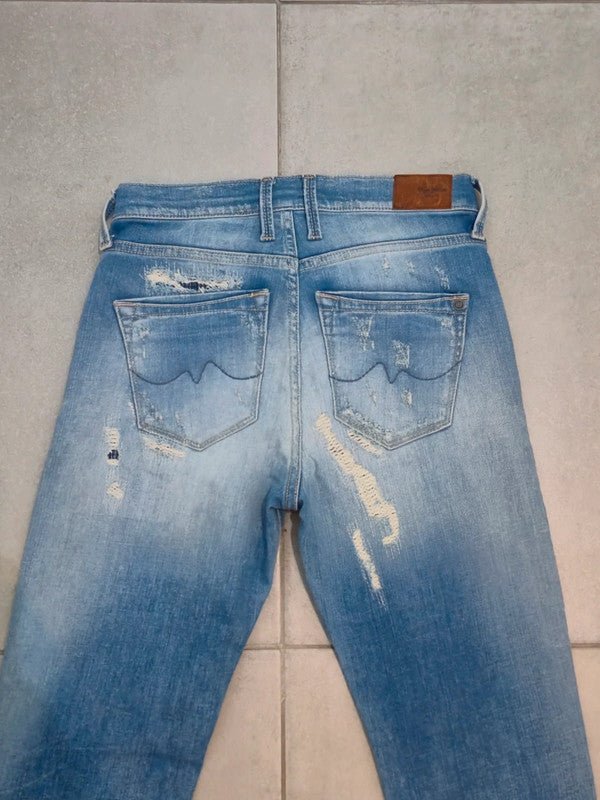 Women Pepe Jeans Victoria Blue Slim W24 L32 (EU 34/XS) Jeans