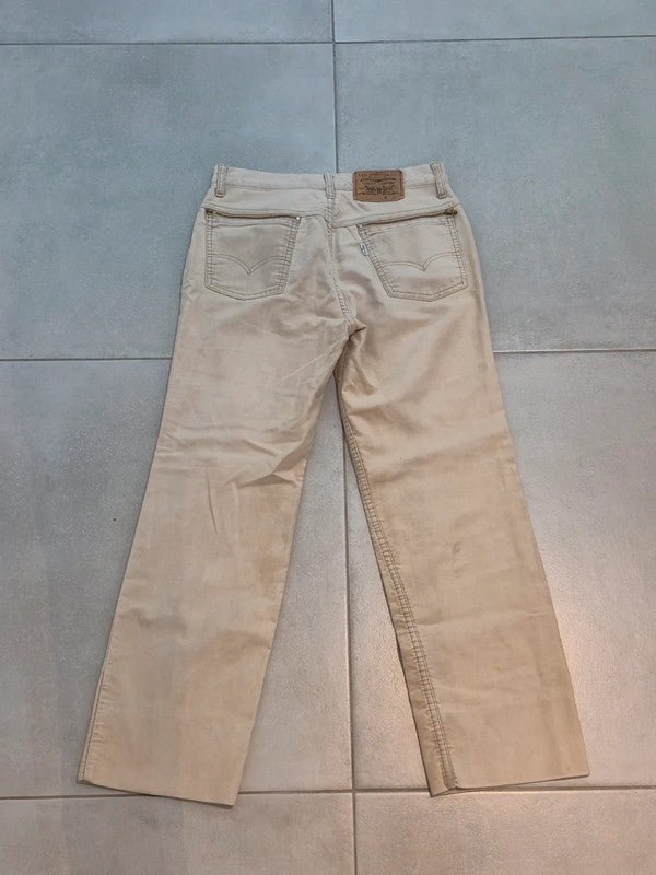 Men Levi's 646 Beige Flared W31 Jeans