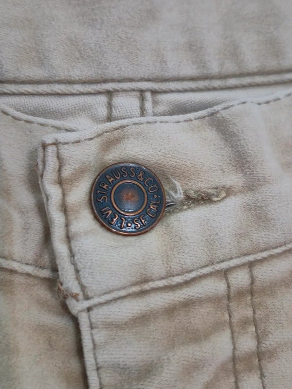 Men Levi's 646 Beige Flared W31 Jeans