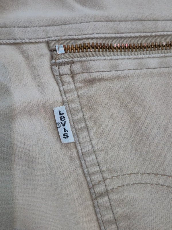 Men Levi's 646 Beige Flared W31 Jeans