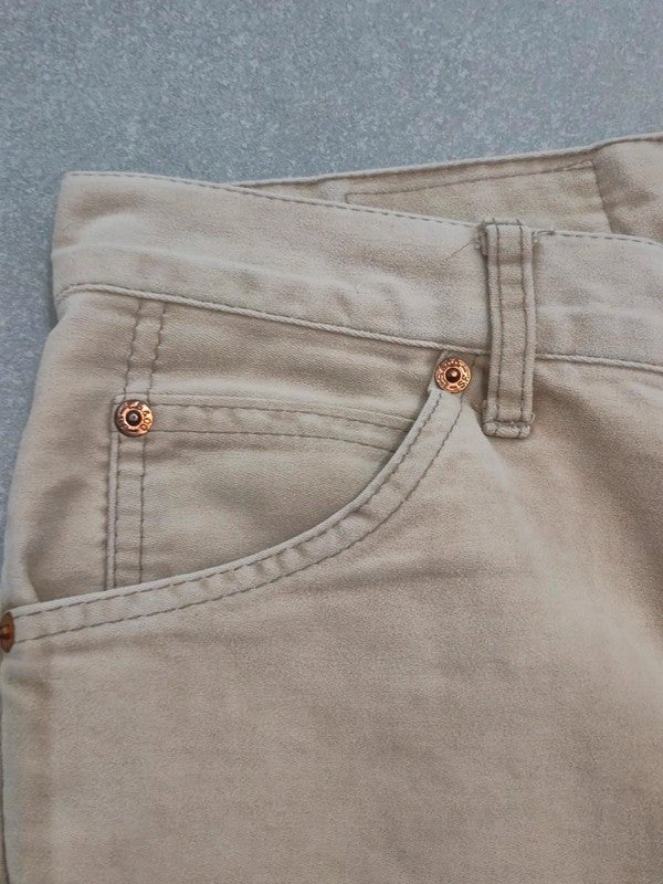 Men Levi's 646 Beige Flared W31 Jeans