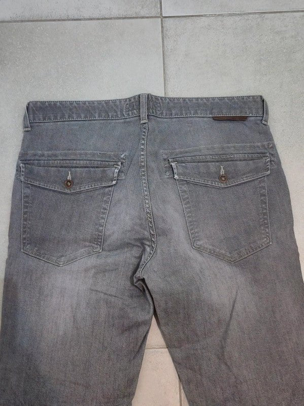 Men Trussardi Jeans Gray Slim W34 L32 Trousers