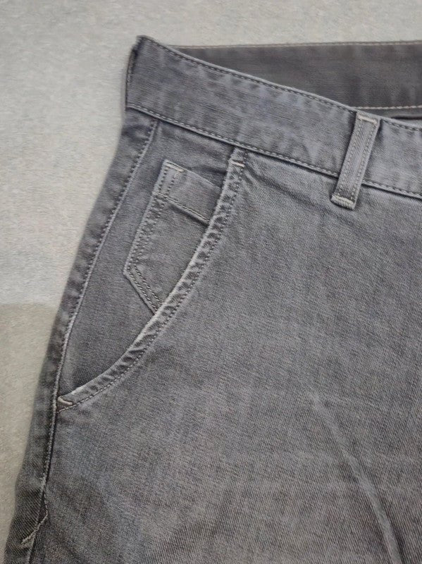 Men Trussardi Jeans Gray Slim W34 L32 Trousers
