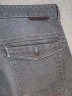 Men Trussardi Jeans Gray Slim W34 L32 Trousers