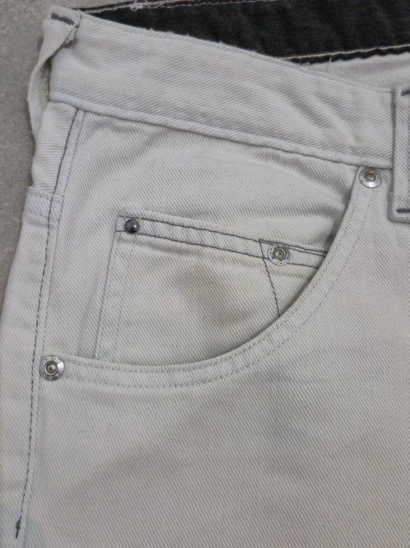 Men Lee Zed White Straight W33 L34 Jeans