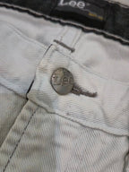 Men Lee Zed White Straight W33 L34 Jeans