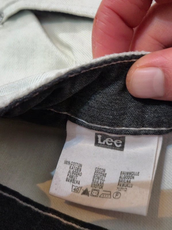 Men Lee Zed White Straight W33 L34 Jeans