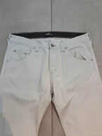Men Lee Zed White Straight W33 L34 Jeans