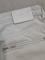 Men Lee Zed White Straight W33 L34 Jeans